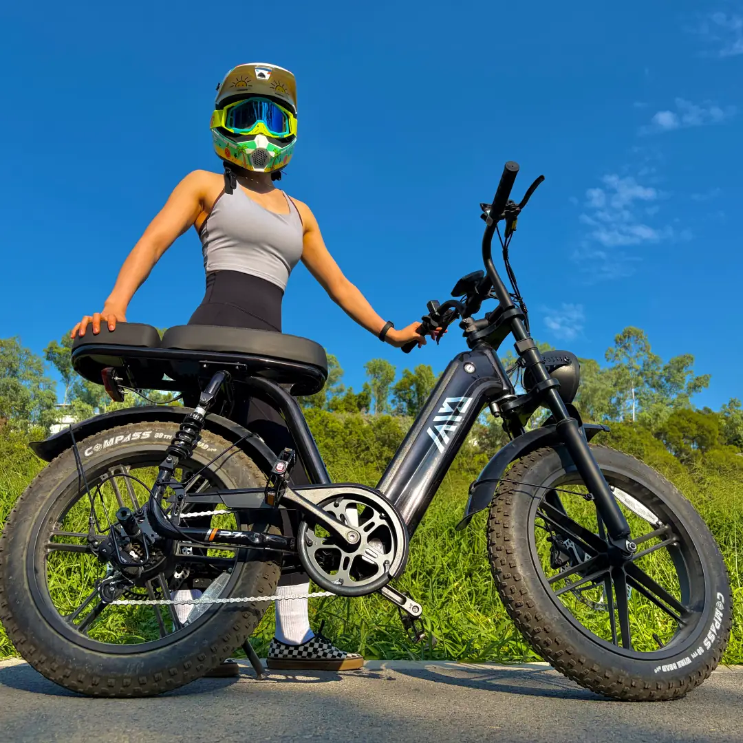 TST? R7 Moped Style 1500W Full Suspension Electric Cargo Bike | 2026 New Model