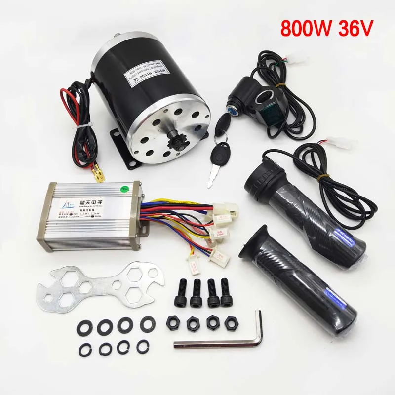 DC brushed high speed motor kit MY1020 800W 36V 48V for retrofitting E-motorcycle / scooter / E-kart / E- bicycle accessories