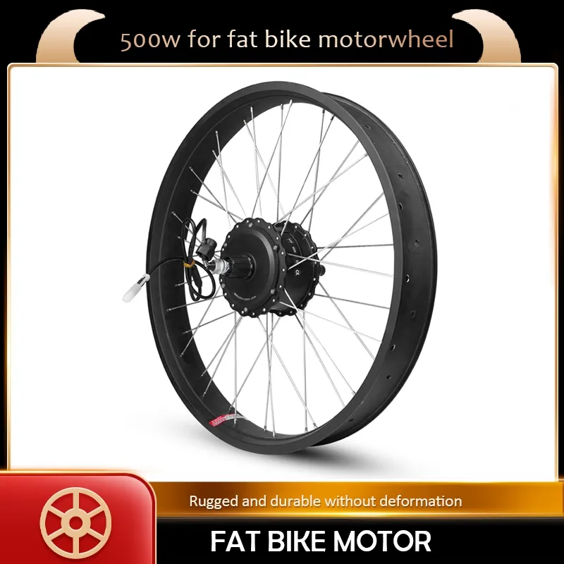 36V 48V 500W Snow Bike DC Motor Brushless Motor Controller Screw 20in 26 Inch 700C Rear Motor Wheel Waterproof Cassette