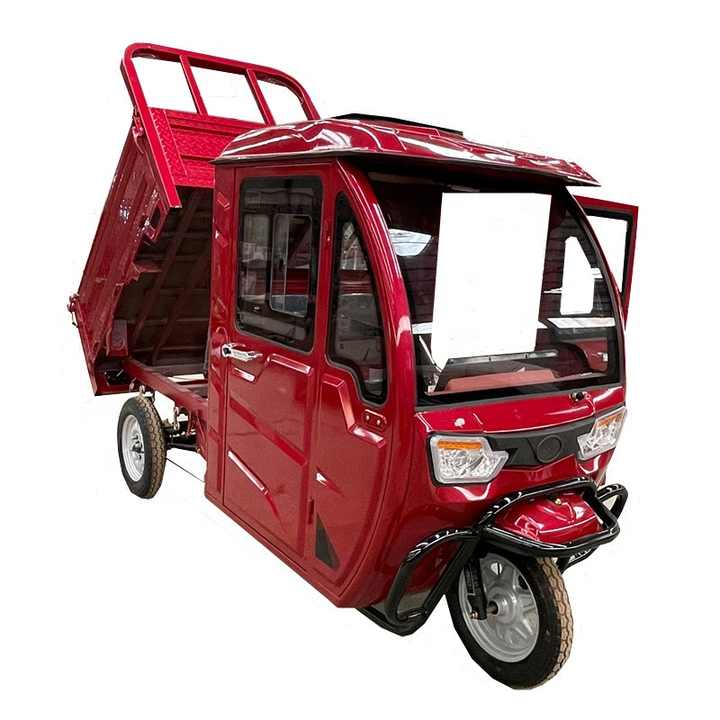 800W for Rally Freight Electric, Dual-use, and Agricultural Transportation Electric Tricycle with Cab