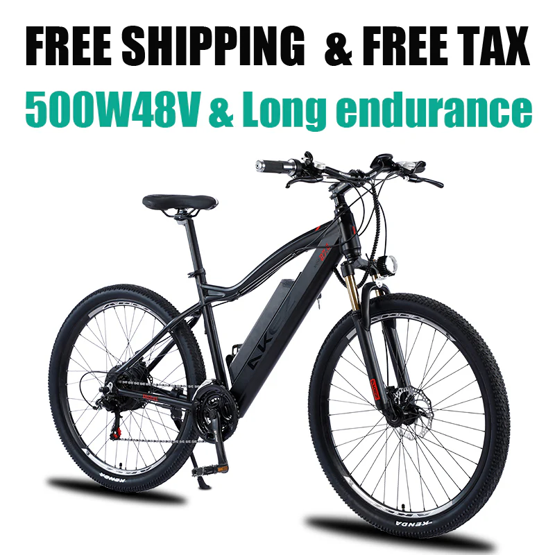 27.5-inch electric bike 500W48V electric motorcycle variable speed mountain bike ladies and men's high power electric bike