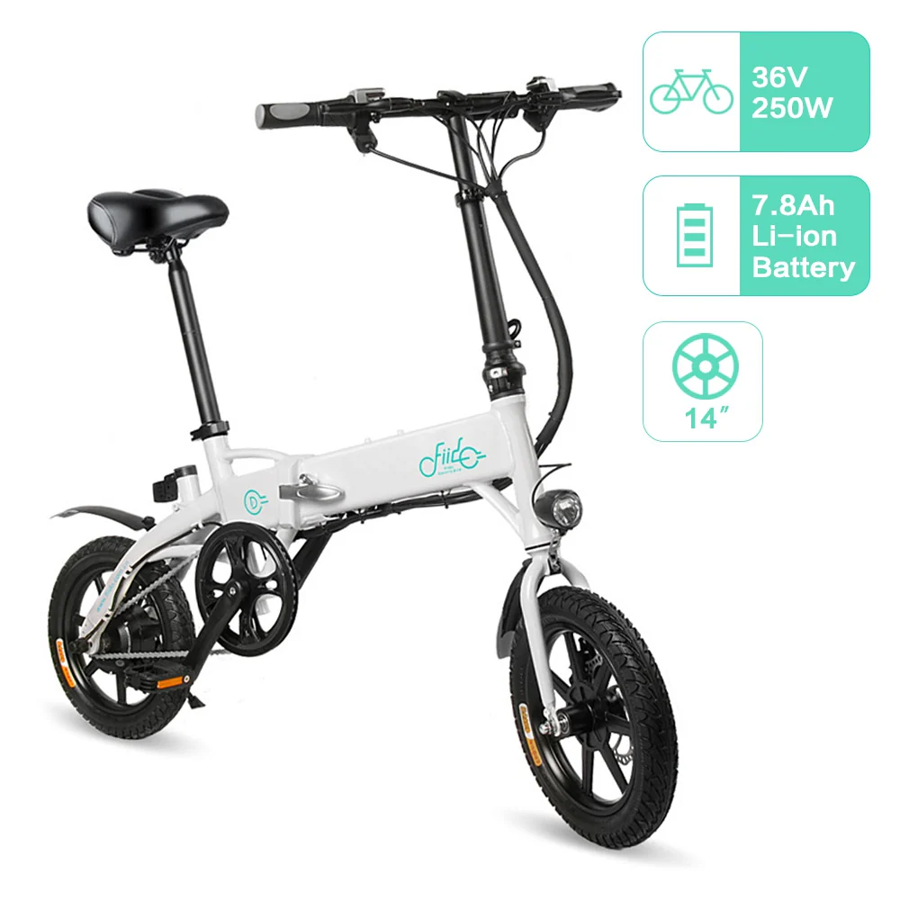 FIIDO D1 Electric Bike, Electric Folding E bike, Suitable For Commuting Electric Folding Bicycle
