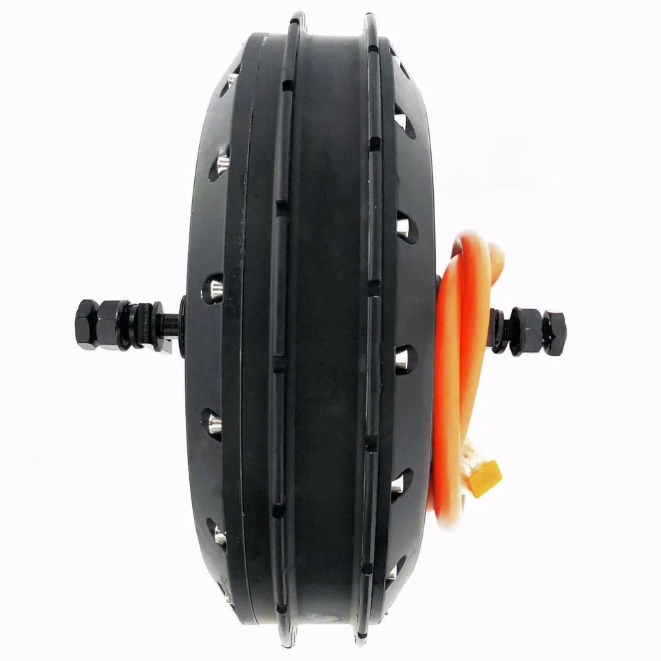 High-Speed 8000W Electric Bike Conversion Kit - Gearless Brushless Hub Motor with Optional TFT Display for 18-19 Inch Motorcycle Wheels