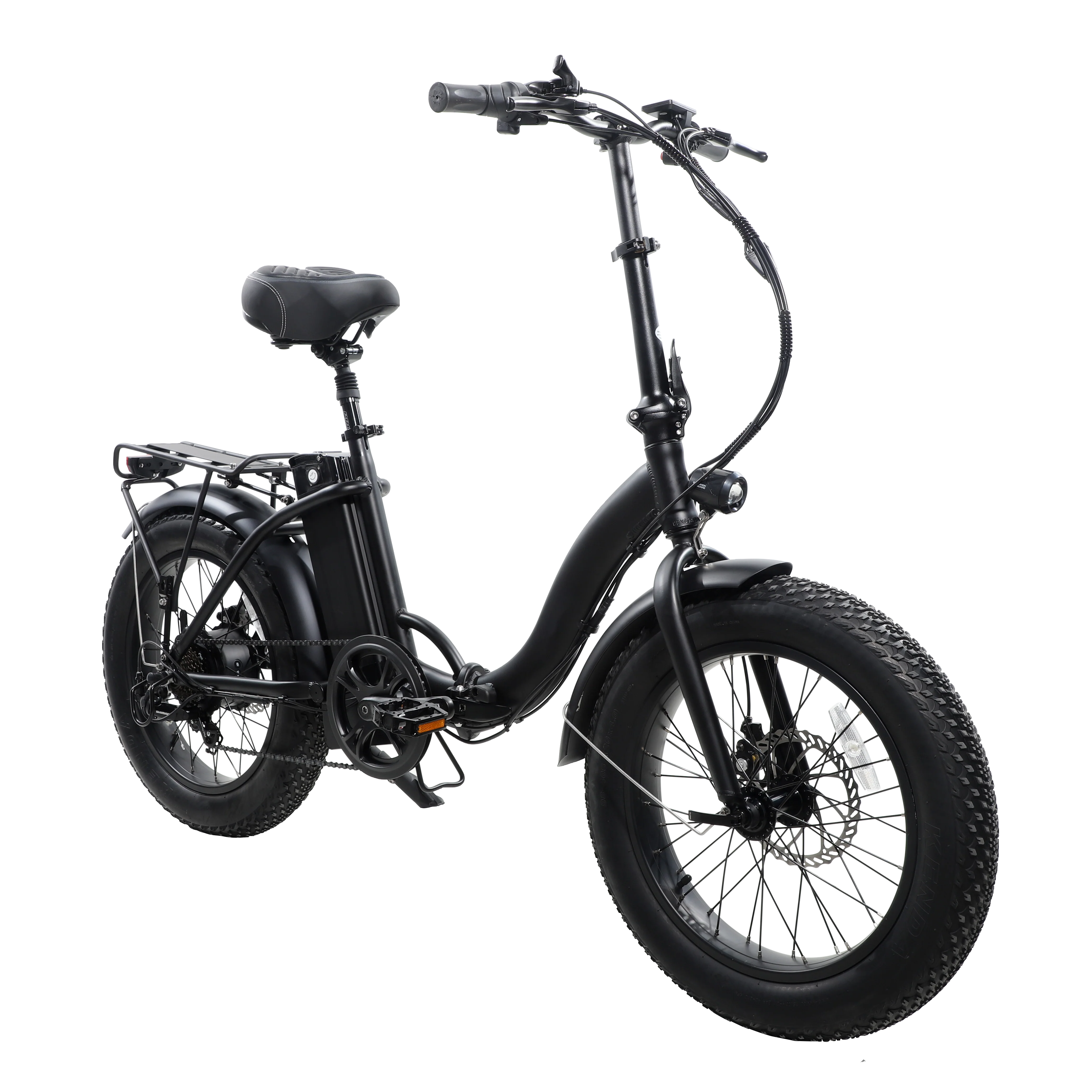 GlareWheel NEW EB-RE Folding Electric Bike 20'' Fat Tire
