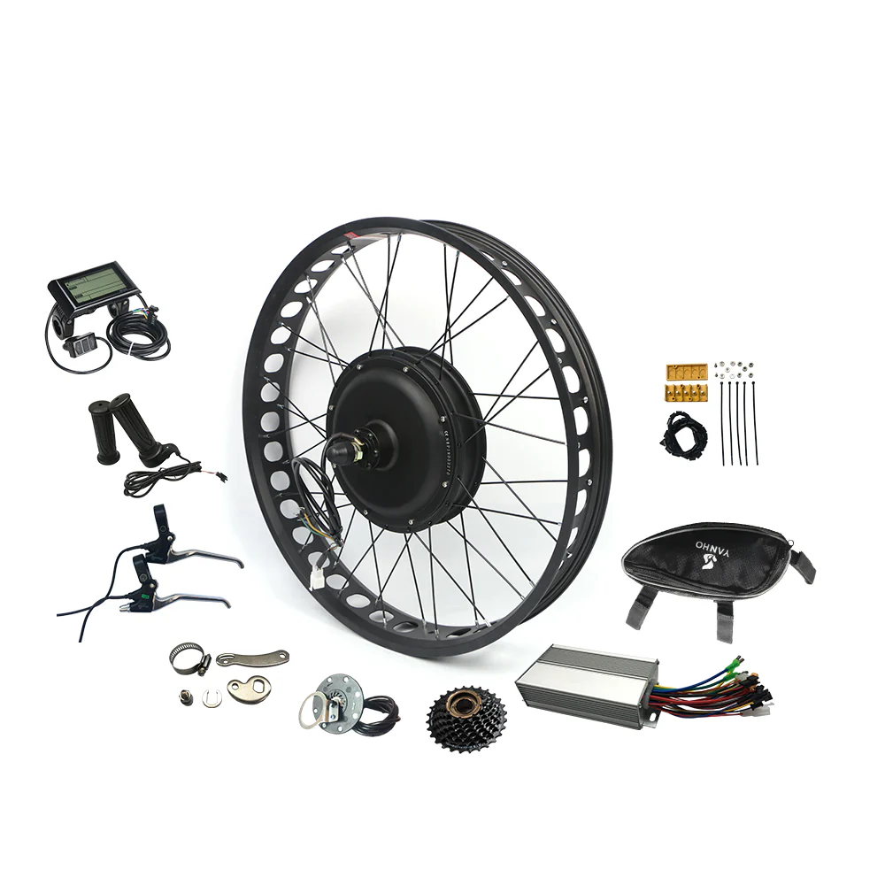 Cycling hub motor kit 48V 1500w Fat Tire Electric Bike eBike Conversion Kit 26