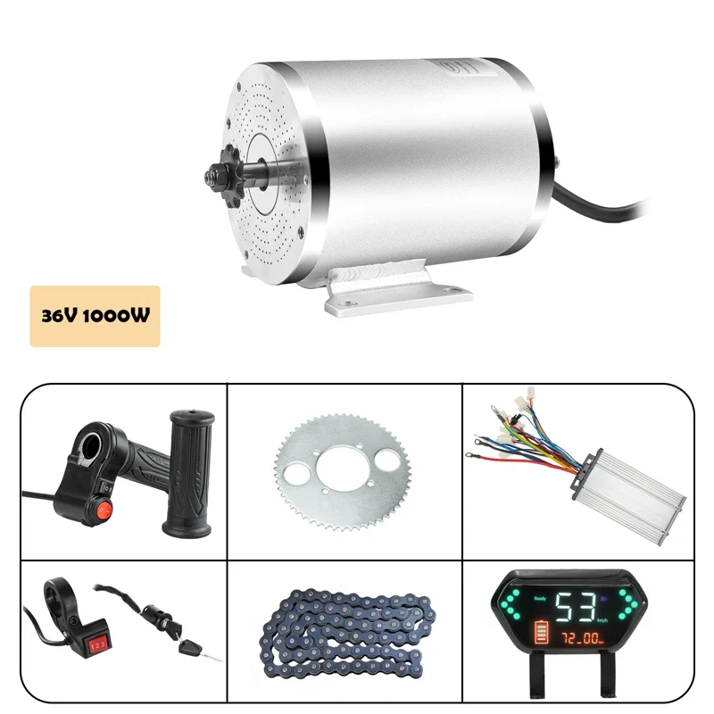 Electric Blcd Motor Wheel 72V 3000W with Display Brushless Motor For the Bicycle  50A Controller 24 MOS, Electric Throttle