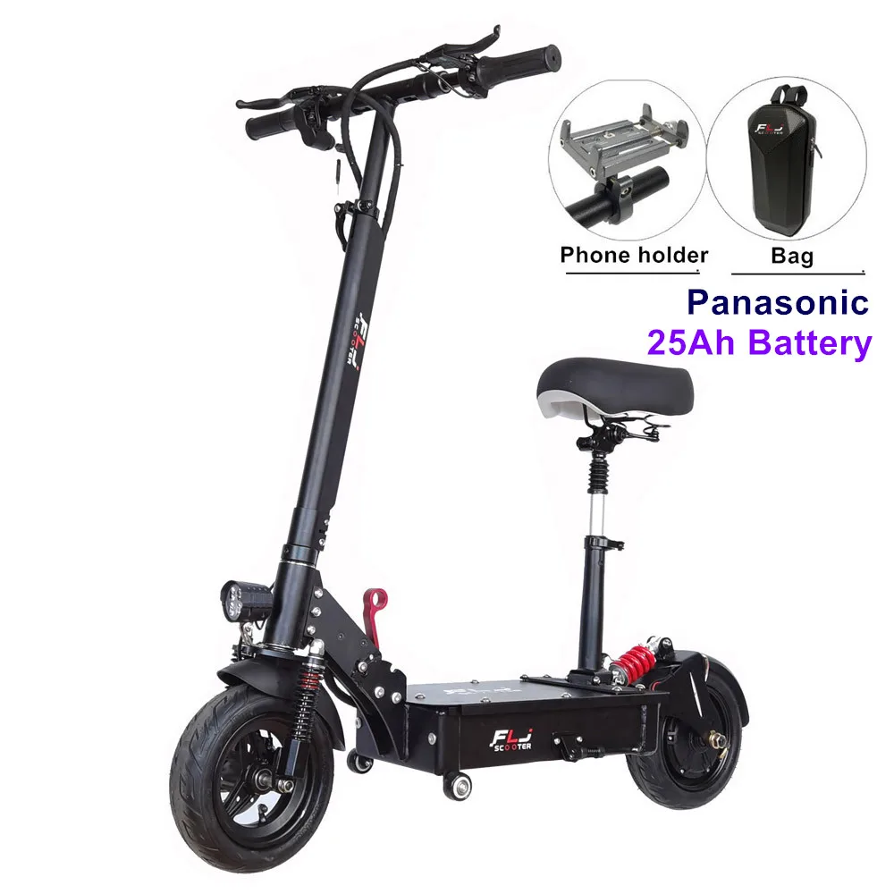 EU stock New FLJ SK1 1200W Electric Scooter with Seat 80-120kms Range electrico E Bike for adults lady student Scooter