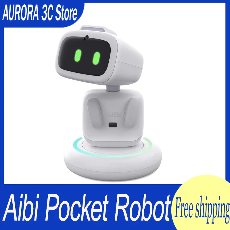 Aibi Pocket Robot Pet Toy Companion Interaction Emotional Chat Robot With Camera Puzzle Artificial Intelligence Desktop Pet Gift