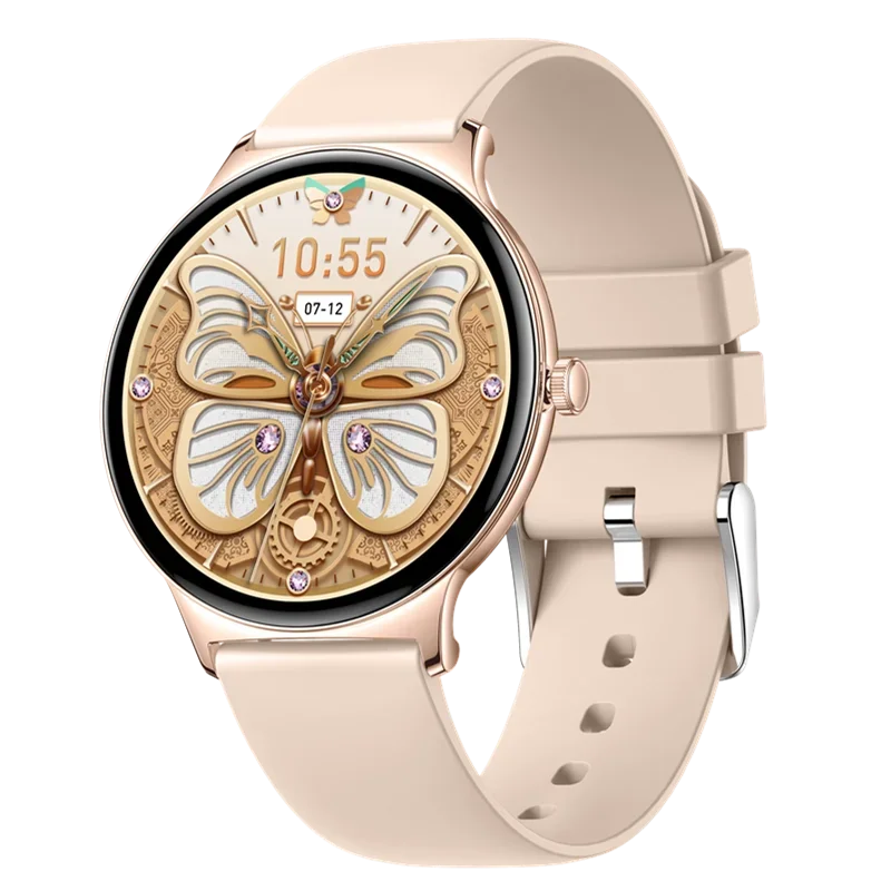 Gaines V89 Women Smart Watch 1.43inch Amoled Large Screen Bluetooth Calling Health Monitoring DA09 Fashion Ladies Smartwatch