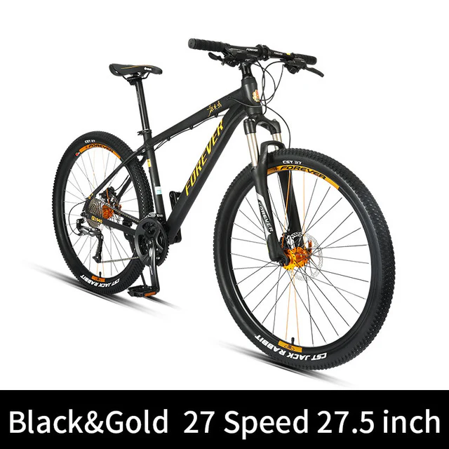 Forever Mountain Bike 27 Speed Double Hydraulic Disc Brake  Lightweight Aluminum Alloy Bicycle Men 27.5 inch Cycling MTB Bike