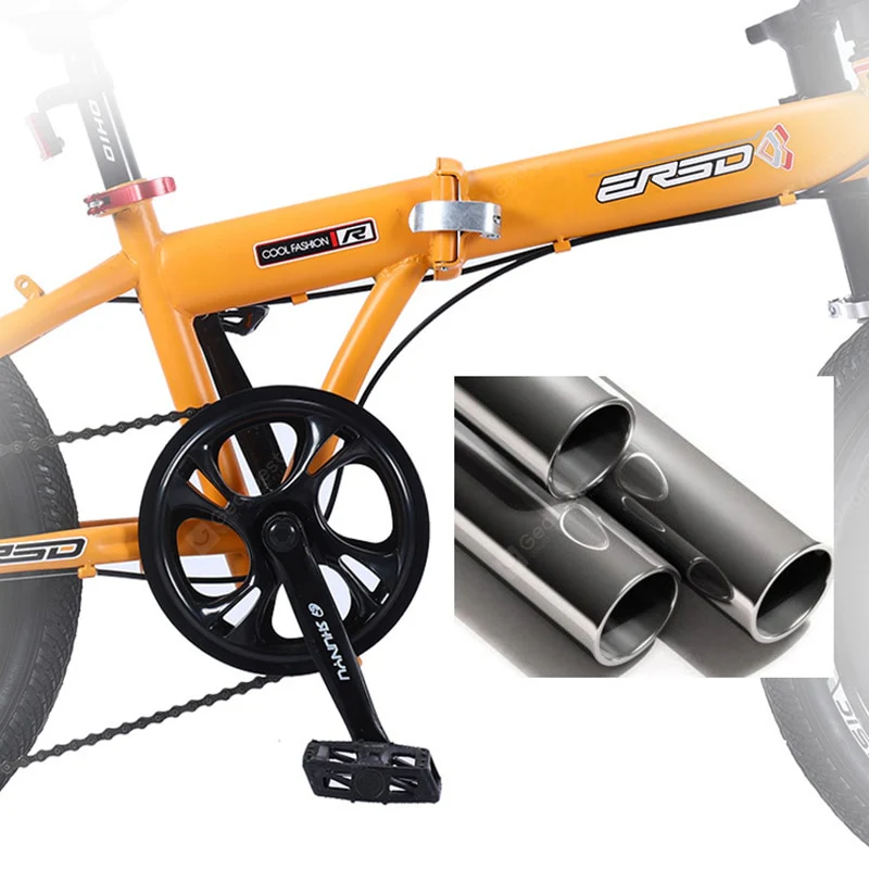 DHL Fast Delivery Folding Bicycle Mountain Bike 20-inch 18 16-inch Steel Variable Speed Bicycles Dual Disc Brakes Road Bikes Racing Bicycle