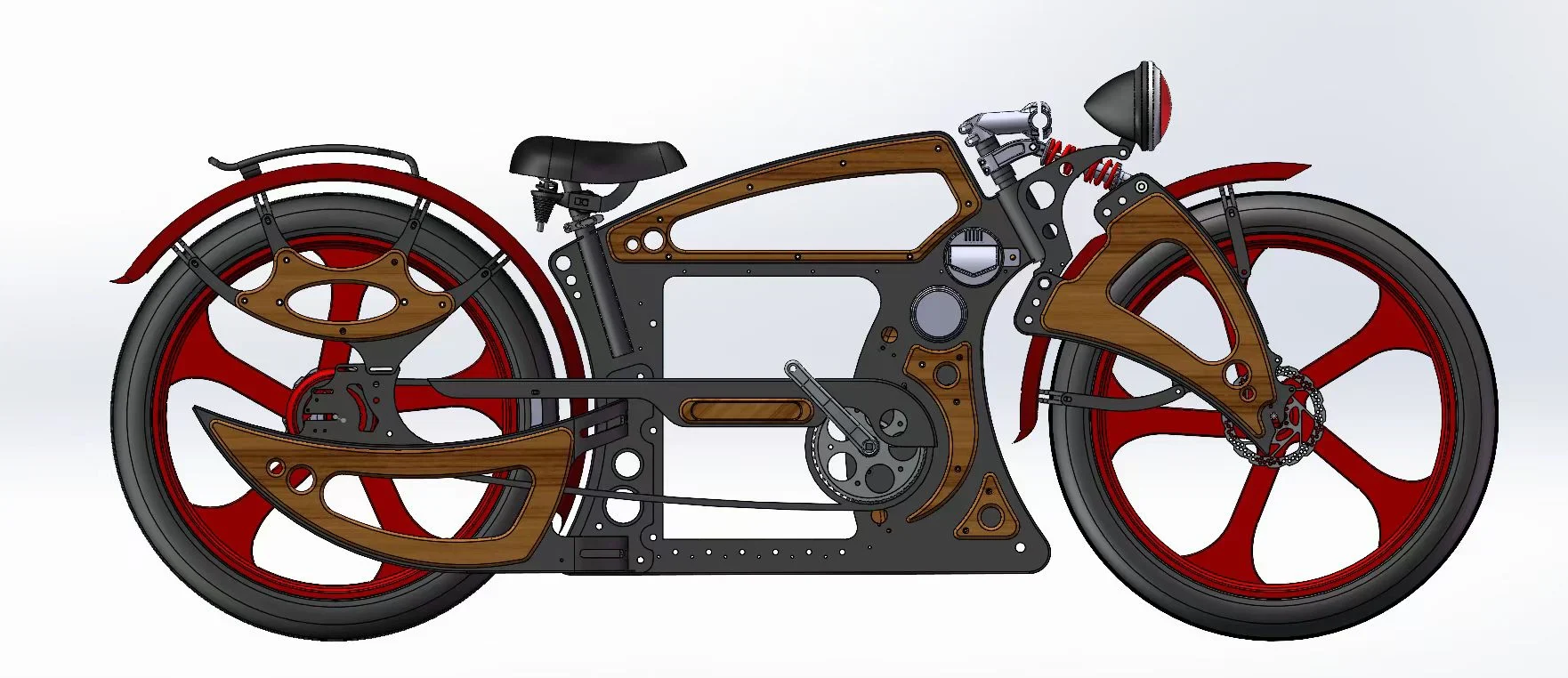 26 inch Electric Bicycle Vintage Style Power Electric Bicycle 48V/750W /15AH