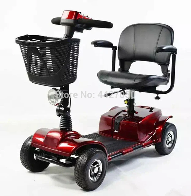 Free shipping 2019 Electric wheelchair  4 wheels  Brushless Motor mobility scooter for adults