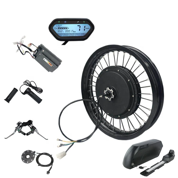 CE Approved QS 212 48V-72V Hub Motor 1200W Electric Motorcycle Conversion Kits