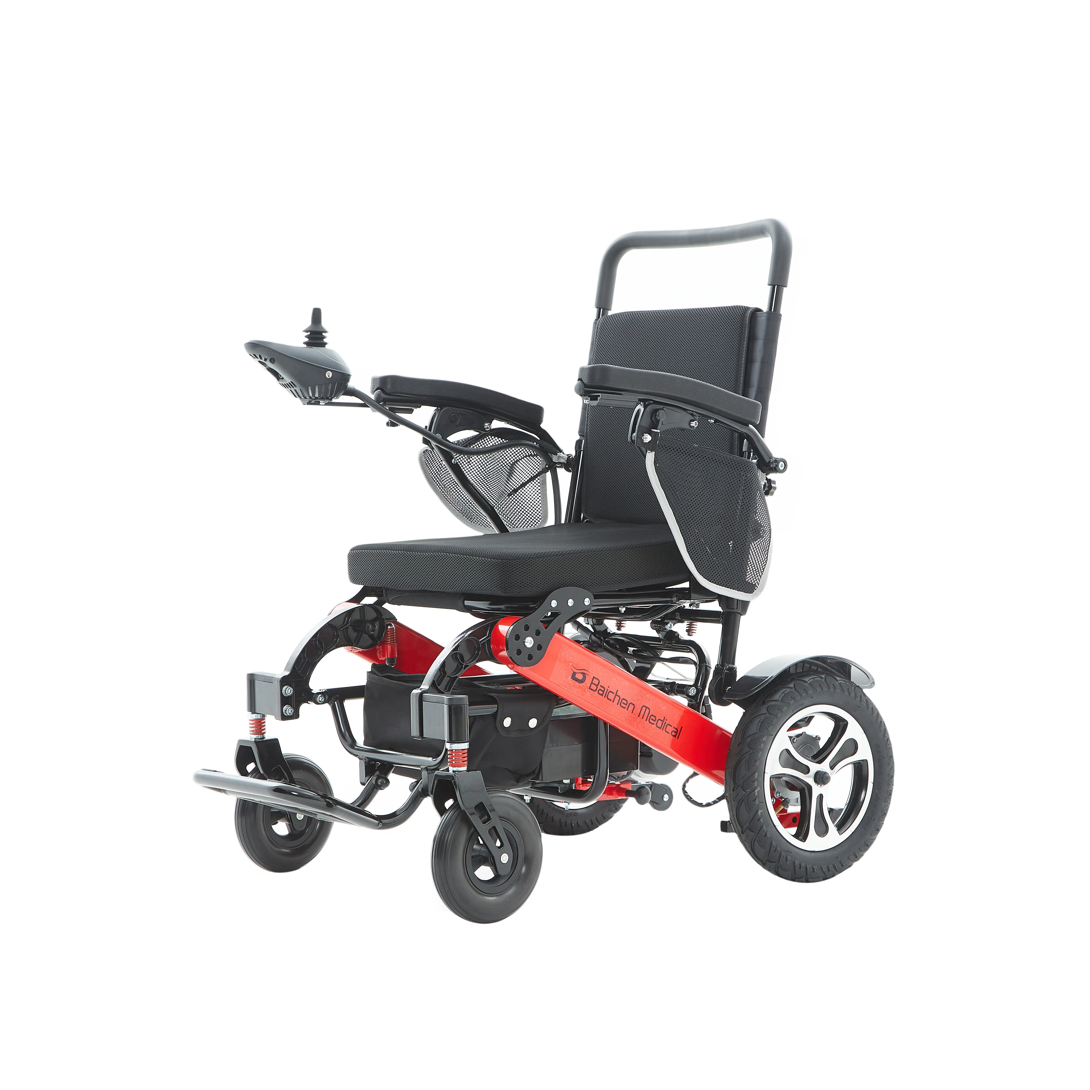 Foldable Lightweight Electric Wheelchair Remote Control 500 Watt & Waterproof Motorize Power Electric Wheelchairs