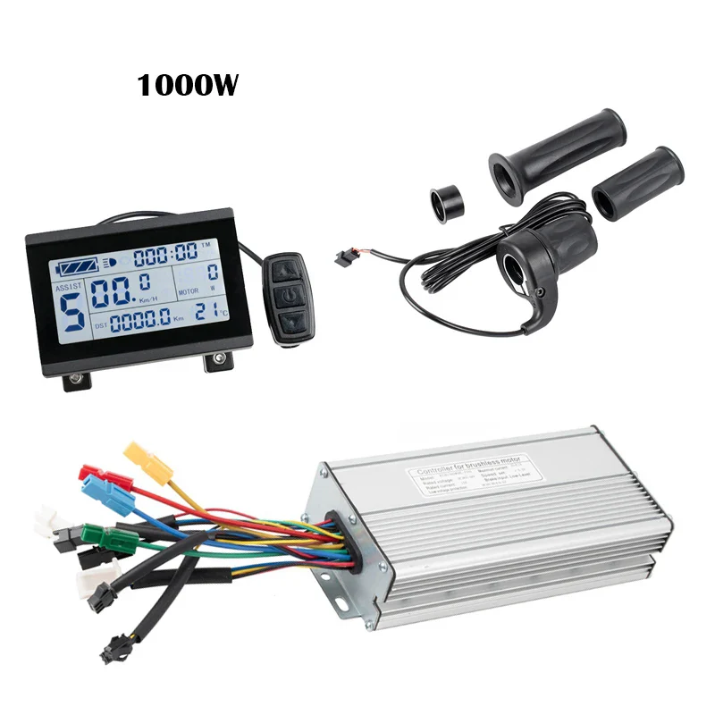 Kunray E-bike Controller KT 36V 48V 30A 35A Display Kits12Mosfet Electric Bike Throttle For 1000W 1500W E Bike Kit LCD3