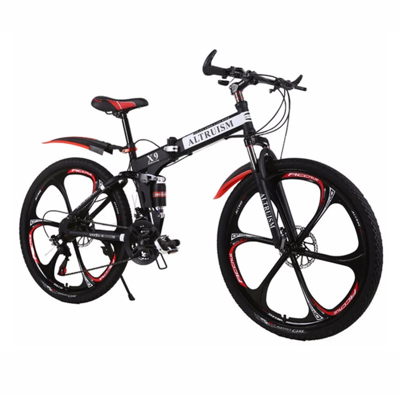 Hot Sale Altruism Mountain Bikes 26-Inch Steel 21-Speed Bicycles X9 Dual Disc Brakes Variable Speed Road Bike Racing Bicycle