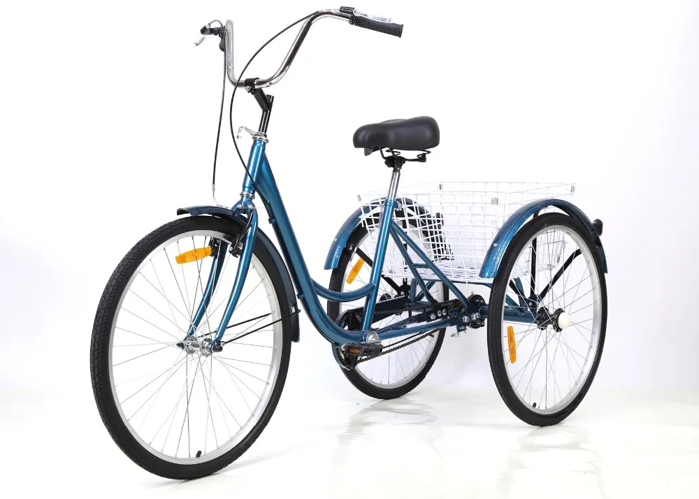 20 / 24 / 26inch Tricycle Outdoor Riding Pedicab Shopping Tricycle Touring Bike Tricycle Rear Axle