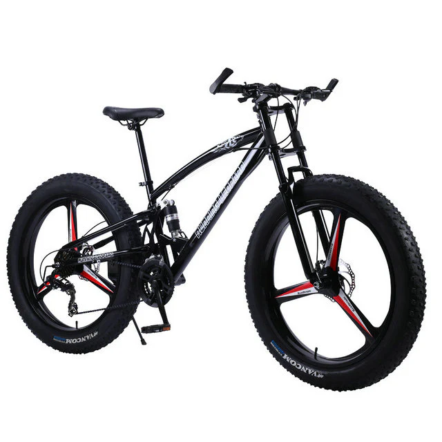Fat Bike Speed Change Cross-country Mountain Bike, 4.0 Super Wide Tires, Snow Sand Bicycle, Male And Female Student Bicycle
