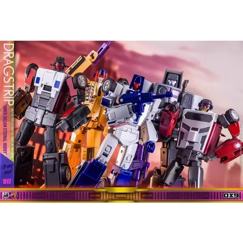 DX9 Menasor Set of 5 Transformation Robot Toy with D13 Breakdown D14 Motormaster D15 Breakdown D16 Wilddriver D17 Dragon Strip