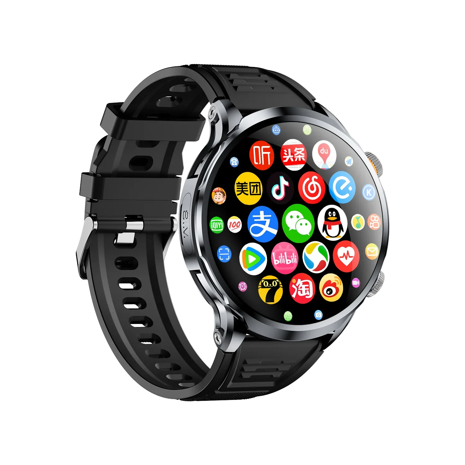 4G NET NEW H18 Global Android Smartwatch Men Dual HD Camera Full Touch Screen HeartRate IP67 Waterproof Smart Watch 64G SIM Call
