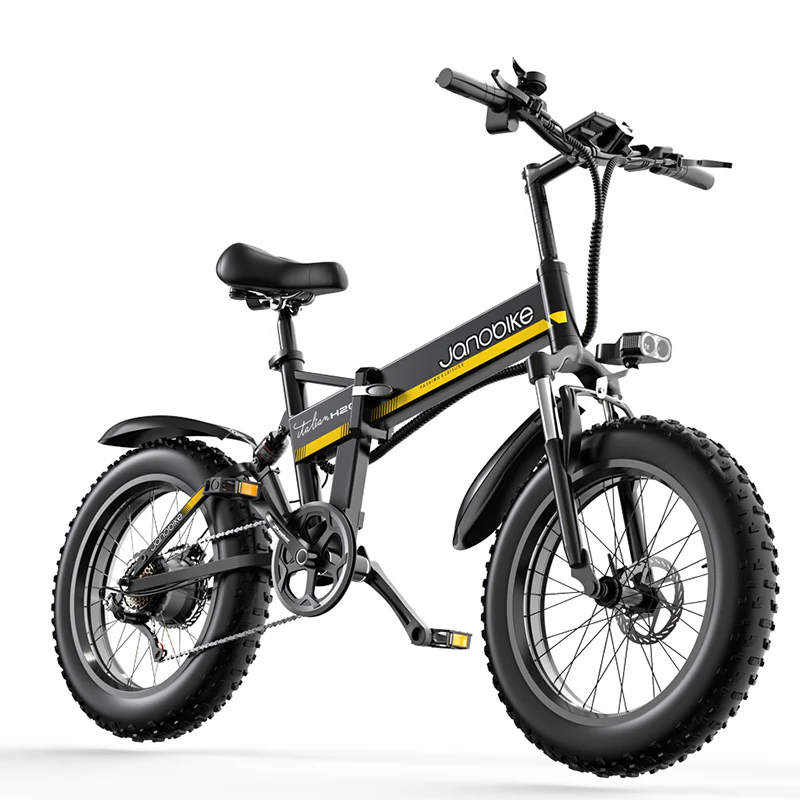 Janobike H20 Electric Bicycle 48V 1000W Motor Panasonic Battery E Bikes 20 Inch 4.0 Fat Tie  Men Women's Mountain Snow City Bike