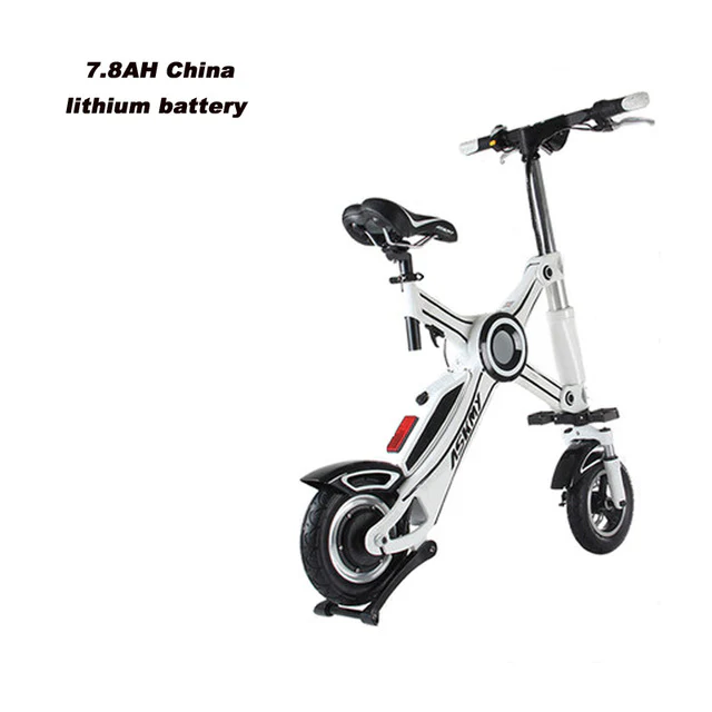 10-inch folding electric bicycle aluminum alloy chainless electric bike light and fast folding ebike with child seat