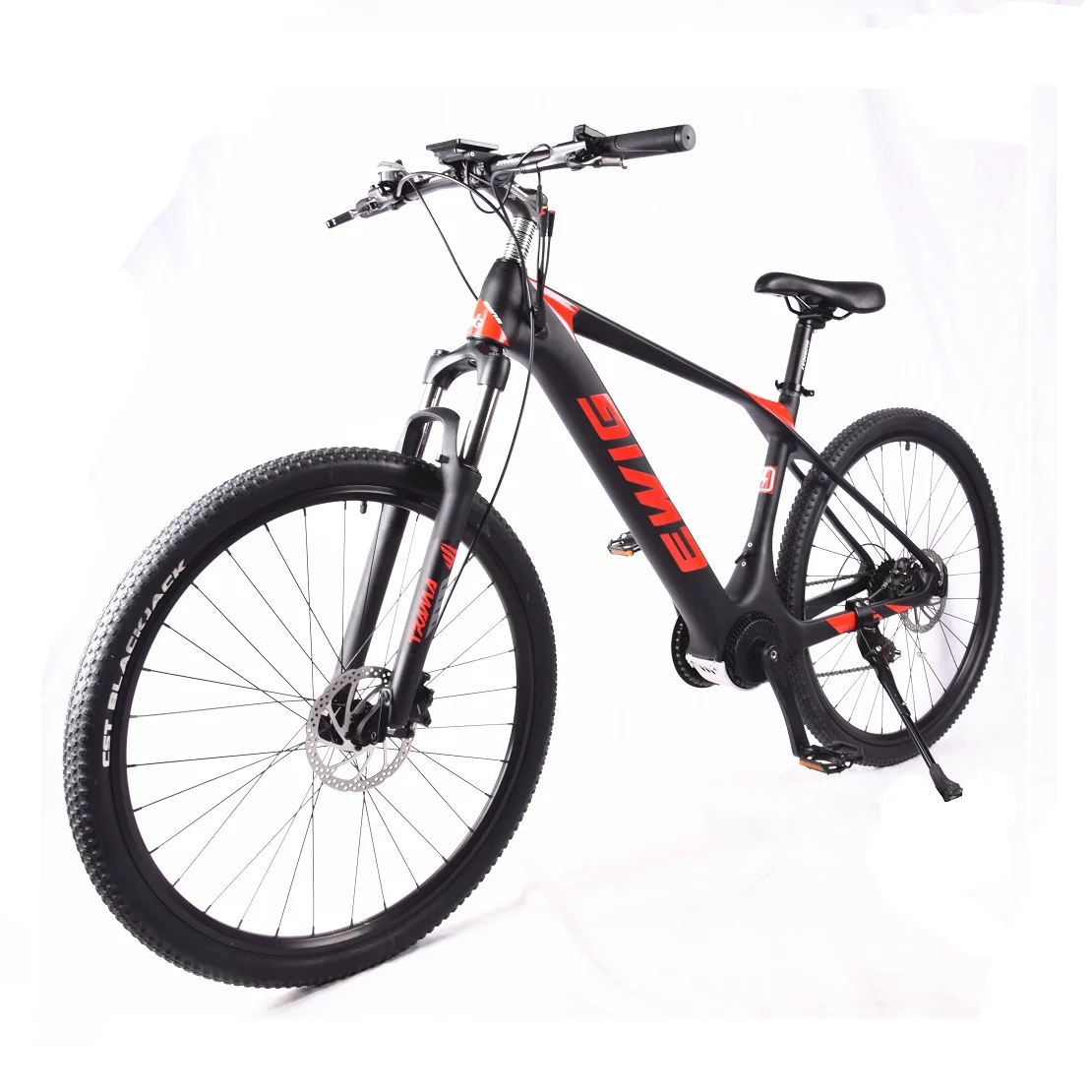 EWIG Carbon Electric Mountain Bike Full Suspension Carbon Fibre e Bikes 7 Speed 27.5 inch SHIMANO MTB Bicycle for Adult Ebike