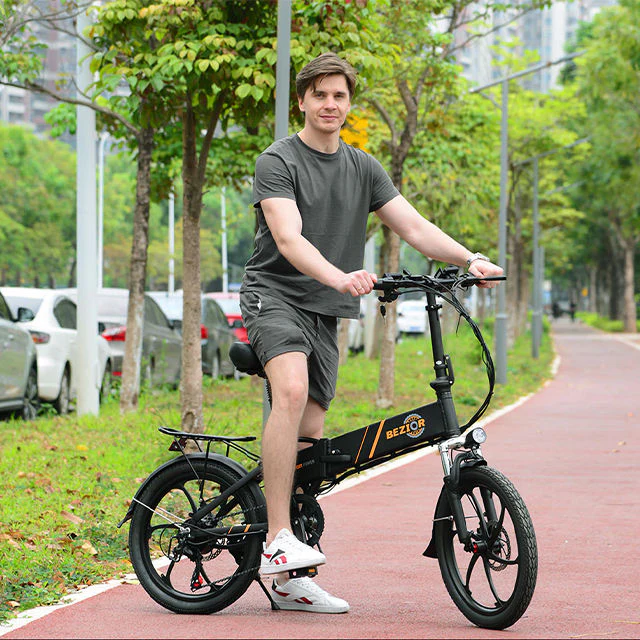 20 Inch Wheel E Bike E Cycle 48V 10.4AH Battery 350W Hub Motor Bezior M20 Foldable Electric City Bike