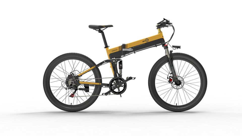BEZIOR X500 PRO Off-Road Electric Mountain Bike - 500W Motor, 48V 10.4Ah Battery, 26*1.95 Tires 7-Speed Gears  Fukujo Wheels