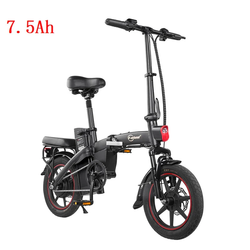 Compact Electric Bike - 14 Inch Foldable E-Bike with Powerful Motor and Long-Lasting Battery for Urban Commutes and Adventures