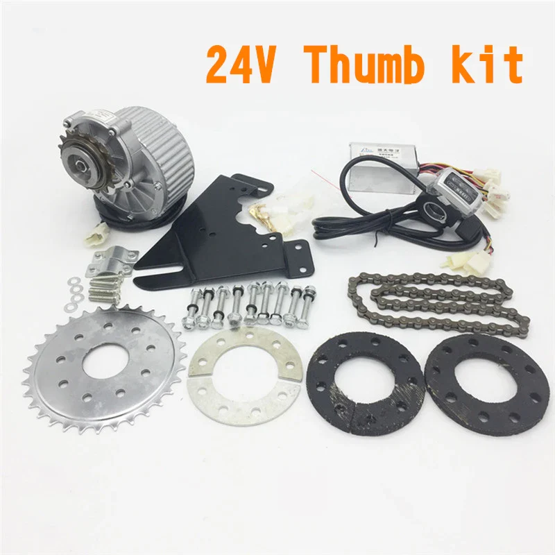 450W Newest Electric Bike Left Drive Conversion Kit Can Fit Most Of Common Bicycle Use Spoke Sprocket Chain Drive For City Bike