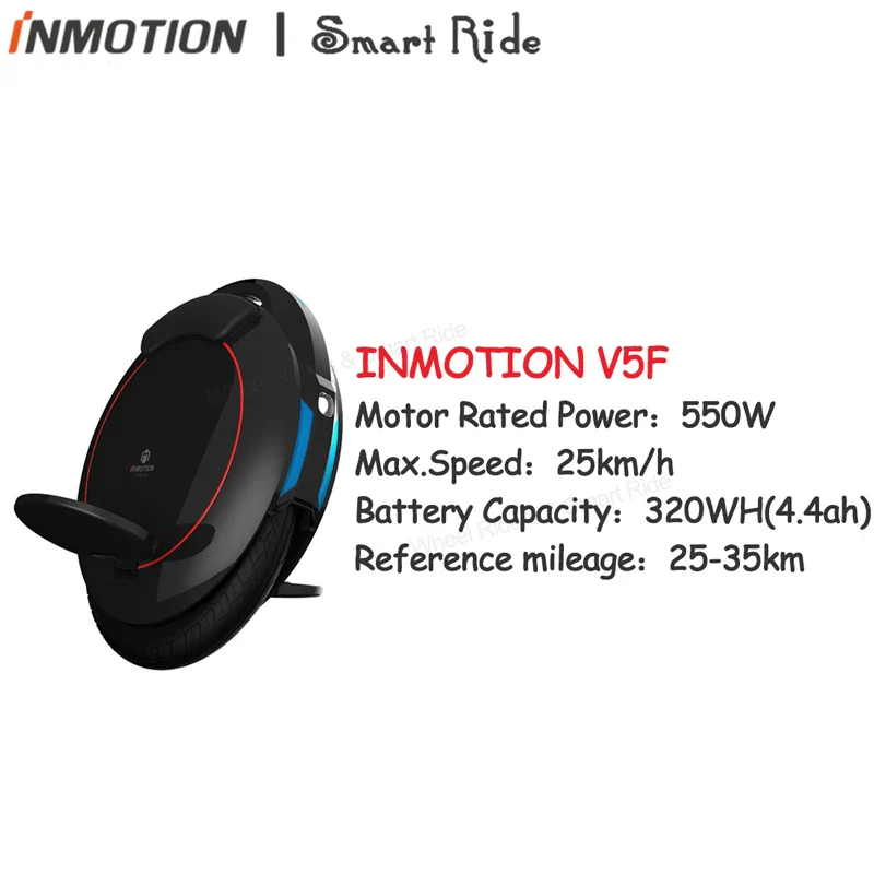 INMOTION Updated V5F Electric Unicycle Monowheel Onewheel Selfbalancing Scooter EUC With Decorative Lamps