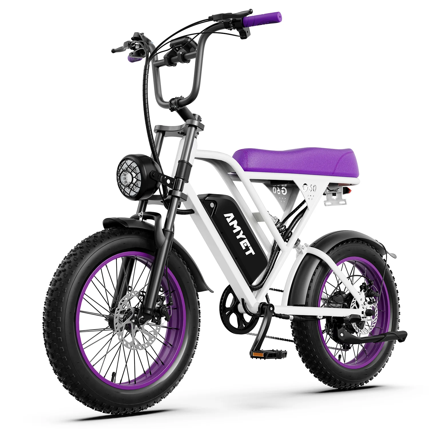 AMYET V9-G60 1000W 20Ah Electric Bike - Purple
