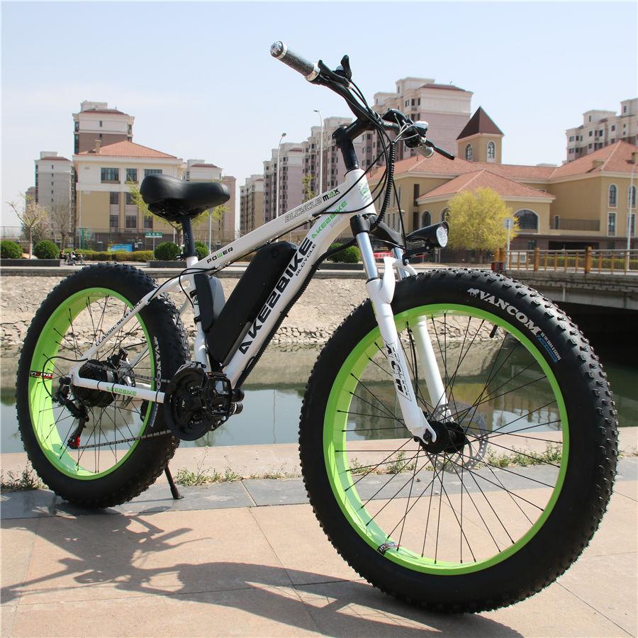 26inch electric mountain bicycle fat ebike 4.0 snow tire bike Beach