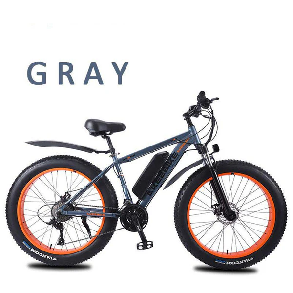 Electric bicycle 26 inch power mountain bike aluminum alloy variable speed snowmobile coarse tire adult car