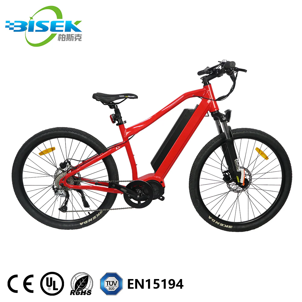 27.5*1.95 inch MTB Tires E Bike 48V 1000W Bafang Ultra Mid Drive Electric Mountain Bike