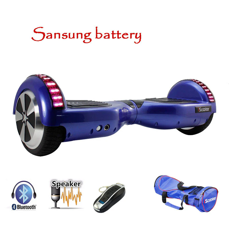 Sansung Battery  hoverboard Bluetooth Electric Skateboard steering-wheel Smart 2 wheel self Balance Standing scooter