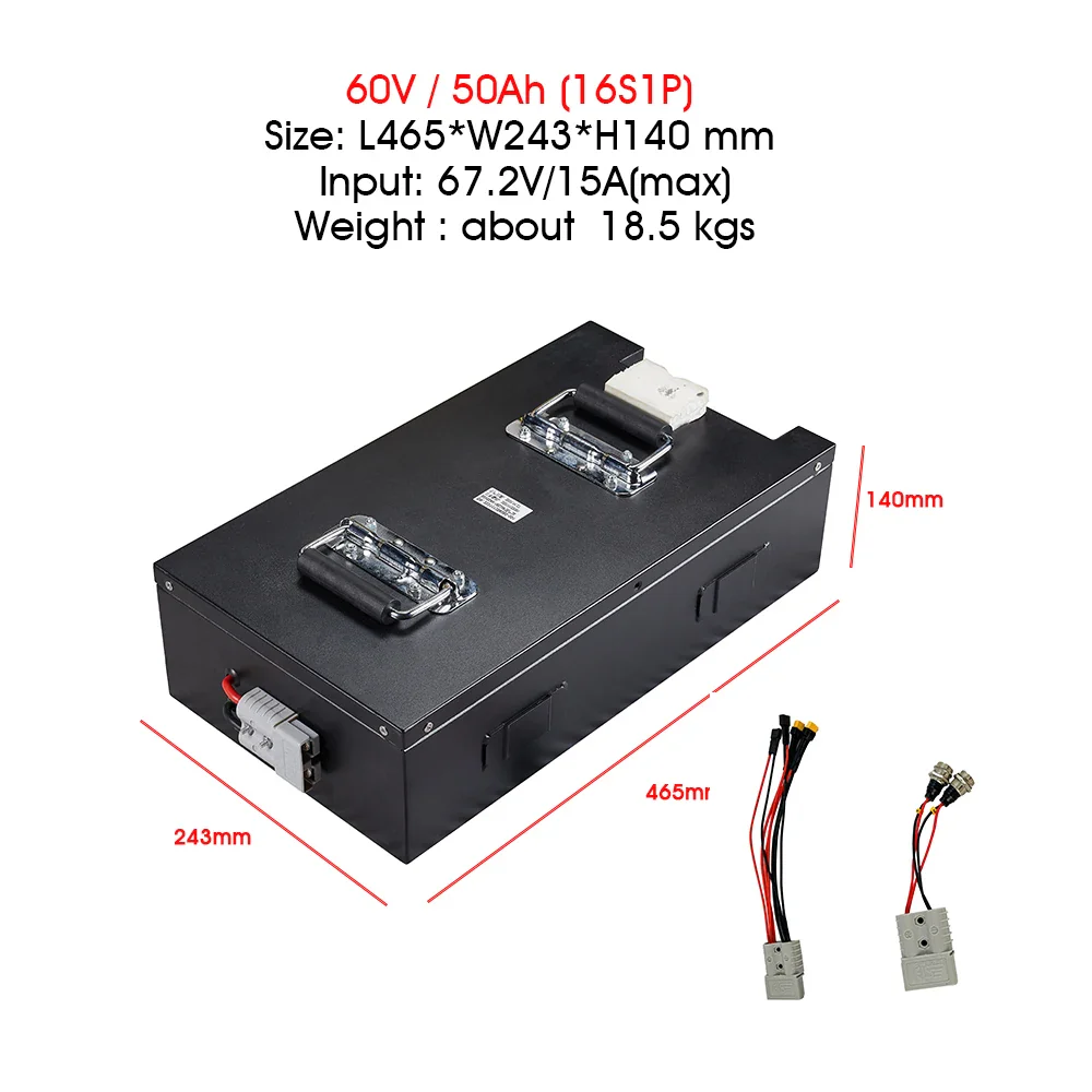 60V 50Ah 80Ah Removeale E scooter Battery for FLJ X14 Electric Scooter