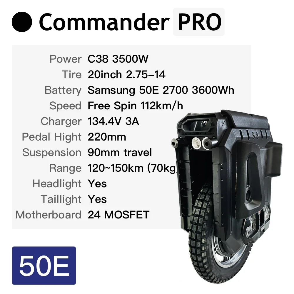 In Stock Begode EXTREME BULL Commander Pro Electric Unicycle 3000W 134V 3600Wh EUC Wheel Monowheel GW CNC Pedals