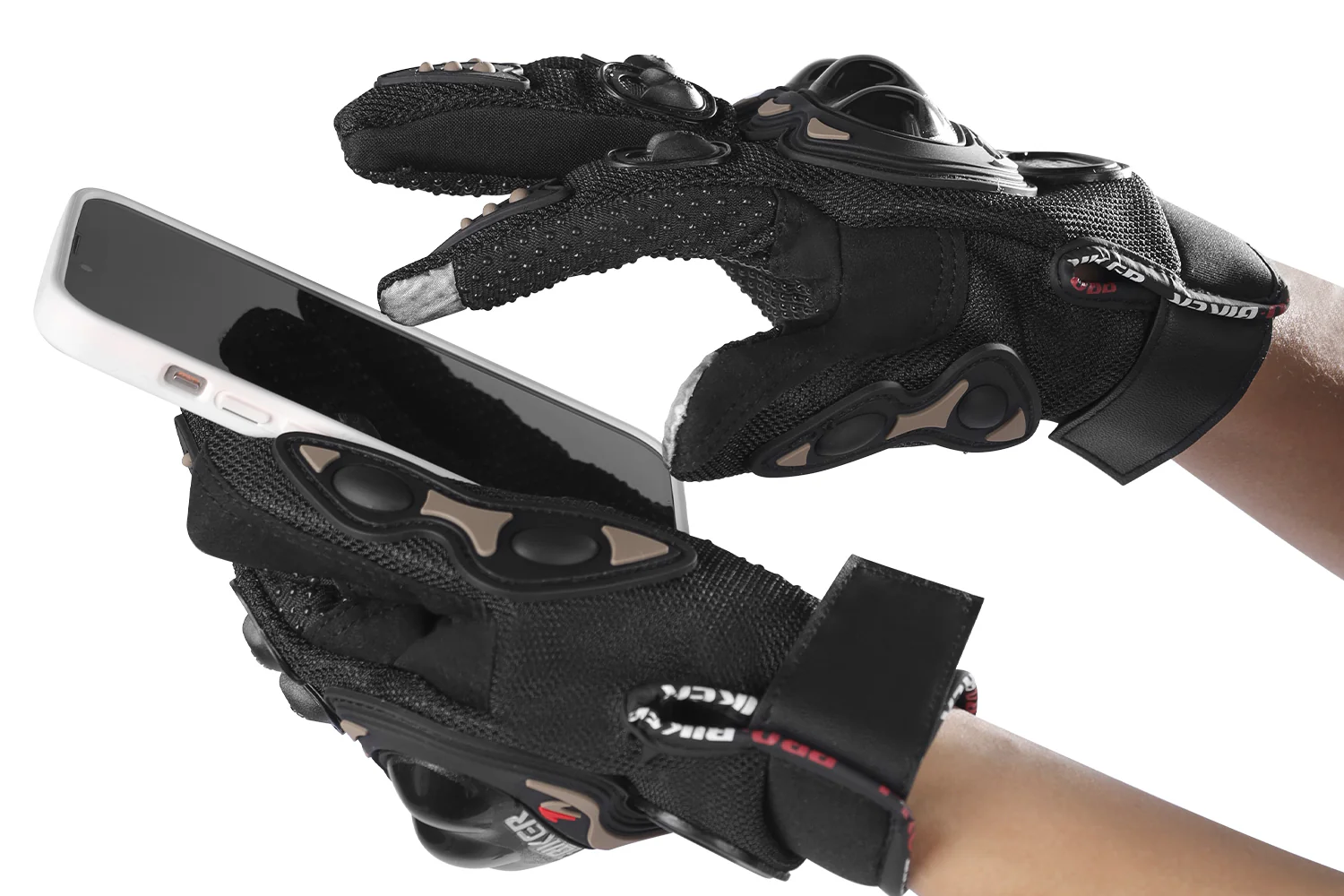 HAOQI Winter Warm Touchscreen Waterproof Cycling Gloves