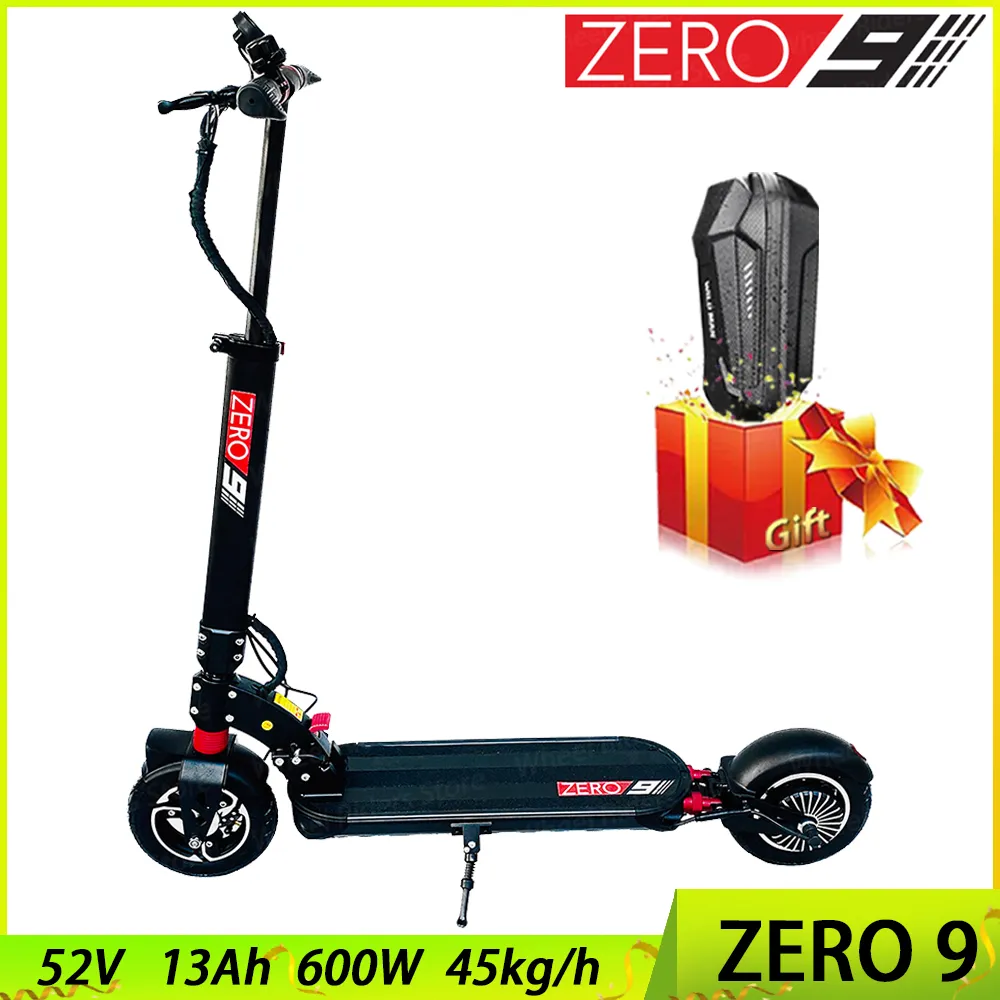 EU Stock Original ZERO 9 Electric Scooter Single Motor 52V 13Ah Rear 600W Foldable Adult Electric Scooter Free Shipping