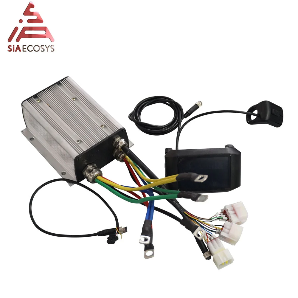 Kelly Controller QSKLS7212S 72V 300A for Electric Hub Motor Sinusoidal With TFT Display Speedometer From SIAECOSYS