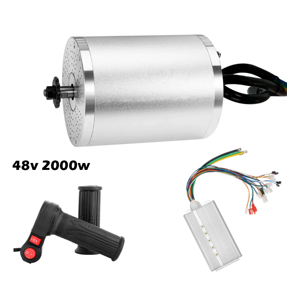 E-bike Conversion Motor Brushless 48v 2000w Motorbike Motor Kit 60v 45A with Controller DC Motor for Go Kart
