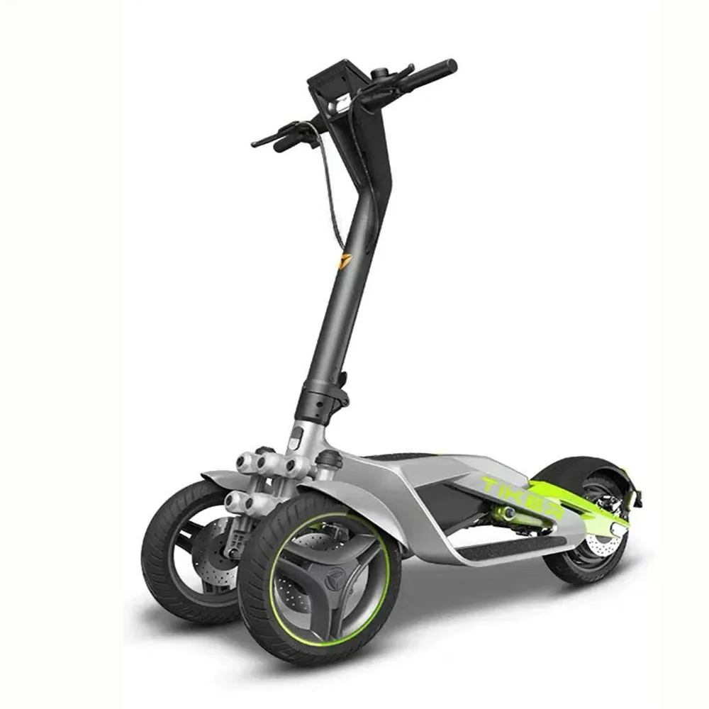 12-inch three-wheel 350w electric scooter shock absorption folding 48v lithium battery three-wheel 25km/h  electric bicycle