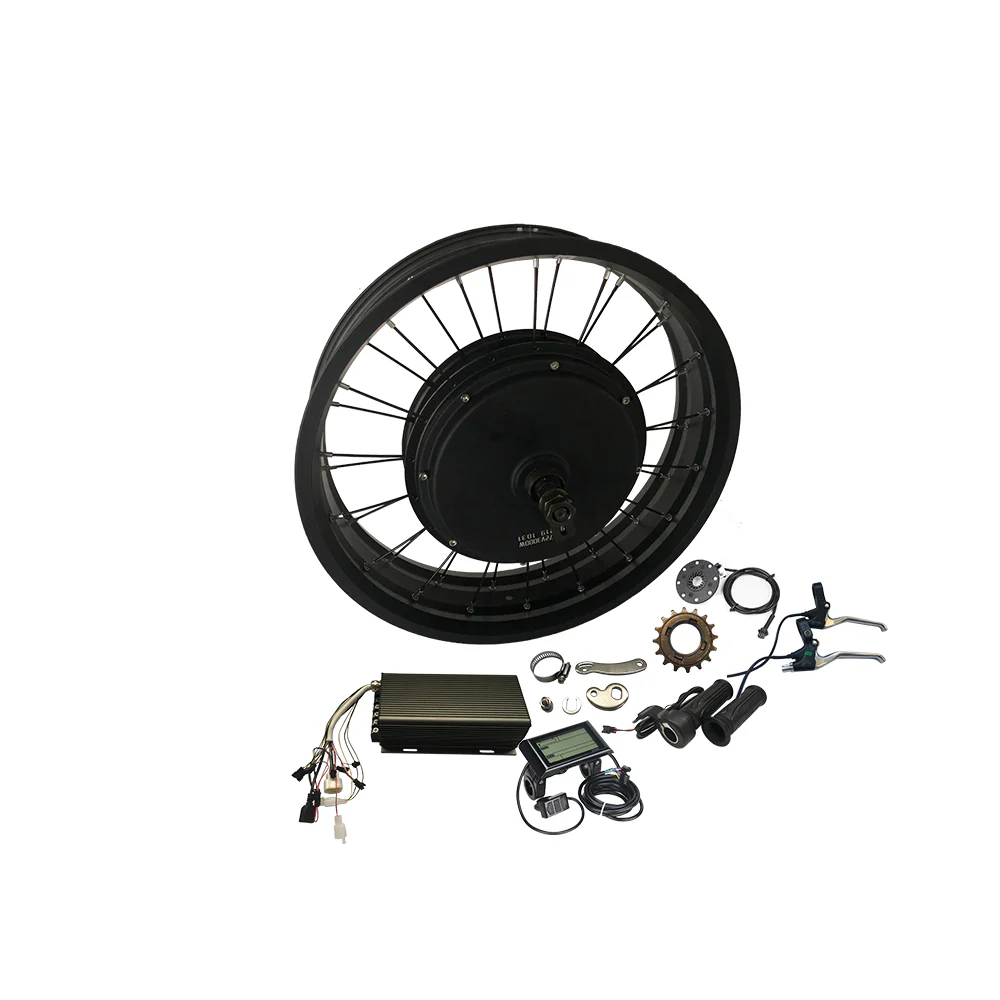 Electric Fat Bike 72v 3000w Hub Motor Snow Bike Conversion Kit