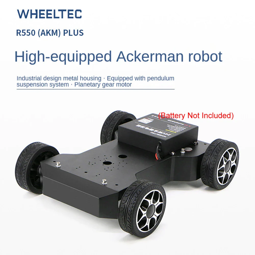 25KG Load Ackerman Robot Car ROS Unmanned Vehicle Chassis Industrial CNC Machining Shell Swing Suspension Omnidirectional Car