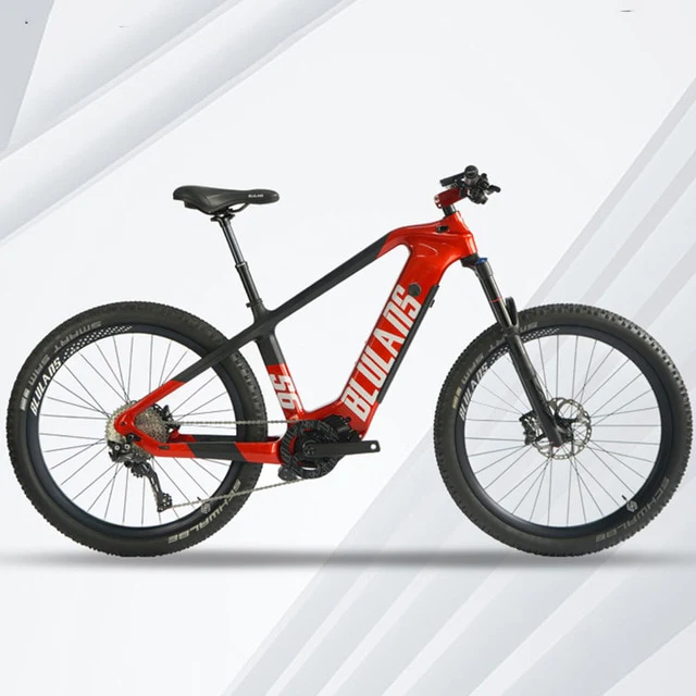 27.5inch carbon fiber ebike bafang 350w mid-motor Ebike travel  lithium battery 10 speed off-road  electric power mountain bike