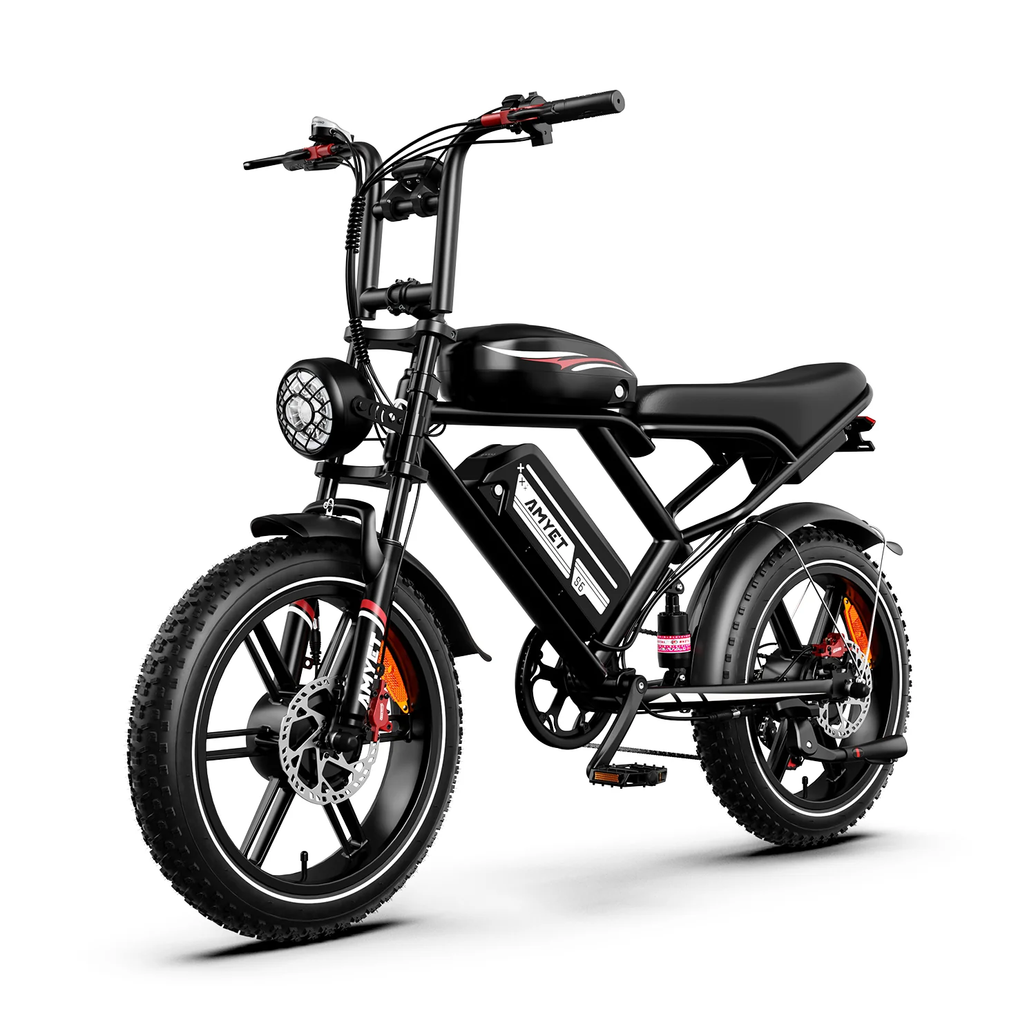 AMYET S6 2000W Dual Motor and Batteries Electric Bike - Black
