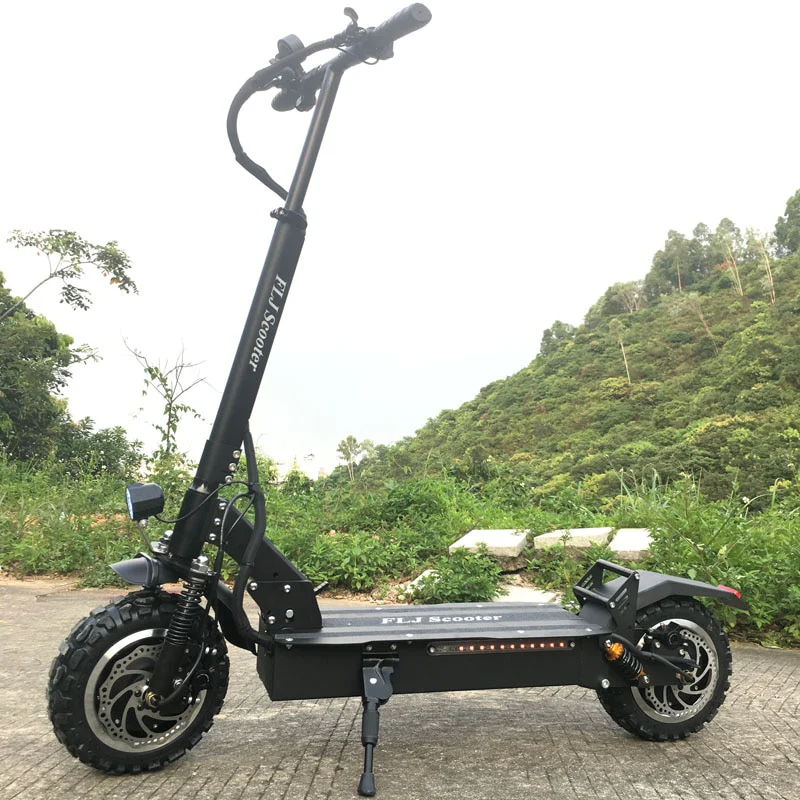 FLJ Newest 11inch Off Road wheel 60V/3200W Electric Kick Scooter for Adults powerful e scooter electric electro scooter